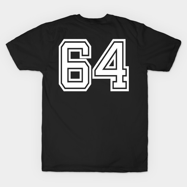 Number 64 for a sports team, group, or community T-Shirt by DariBangAngga